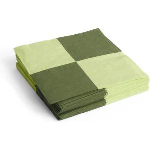 Hay Pattern Хартиени салфетки 40 x 40 см, светлозелена каре, 20 бр (AE732-E140-AQ03)
