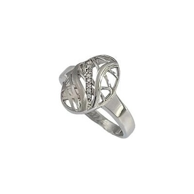 Infinitysilver Strieborný prsteň zdobený ovál OR04454