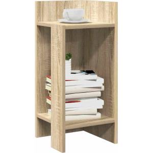 vidaXL Странични маси с рафт, 2 бр, дъб сонома, 25, 5x27x60 см (858547)