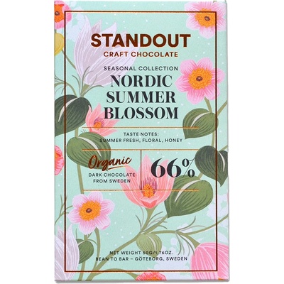 Standout Chocolate 66% hořká Nordic Summer Blossom Bio 50 g