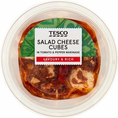Tesco Kocky syra v paradajkovo-paprikovej marináde 90 g