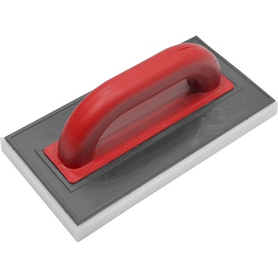 TOPTRADE hladítko ABS, molitan jemný, rezaný, 250 x 130 x 30 mm