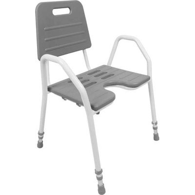 Mobilex Stolička do sprchy s opierkami a mäkkým sedadlom 45cm, Mobilex, nosnosť 150 kg