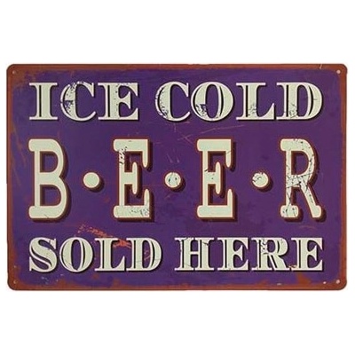 Ceduľa Ice Cold Beer Sold Here