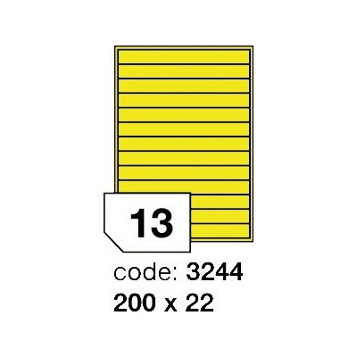 Rayfilm 200x22 mm 300 archů, matně žlutá, R0121.3244D