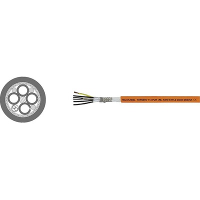 Helu TOPSERV® 113 servo kábel 4 G 6 mm² + 2 x 1.50 mm² oranžová 78951 500 m