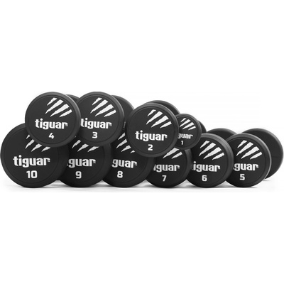 Tiguar sada jednoručních PU činek 1-10 kg