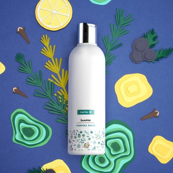 Caltha Tekutý šampon na podporu růstu Malachit se sírou a přeslička 250 ml