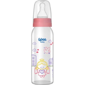 Wee Baby Стъклено шише Wee Baby Classic, 250 ml, розово (876) - baby