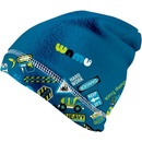 WAMU chlapecká fleecová čepice Bagr modrá