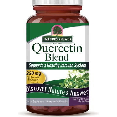 Nature's Answer Quercetin Blend Kvercetin extrakt 250 mg 60 rostlinných kapsúl