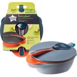 Tommee Tippee Купи за храна с капак и лъжица Tommee Tippee, 2 броя (TT.0128)
