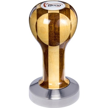 Buna Café tamper lak šachovnica, SP, nerez mat, plochý 51 mm