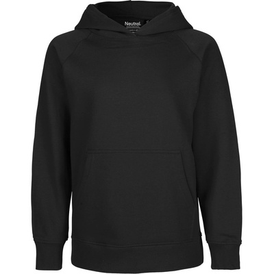 Neutral Detská mikina s kapucňou Čierna