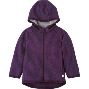 disana Детско вълнено яке disana Kid's Walk-Jacke Zipp Wool jacket - Aubergine - размер 110/116 (EU) (703-6090-0114)