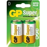 GP Batteries Батерии алкални GP Super GP-BA-13A-U2, LR20, 1.5V, 2 бр