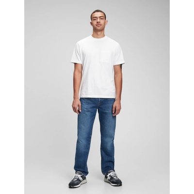 GAP džíny original straight Button Fly '90s Modrá