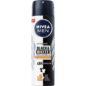 Nivea Men Black & White Invisible Ultimate Impact deo spray 150 ml