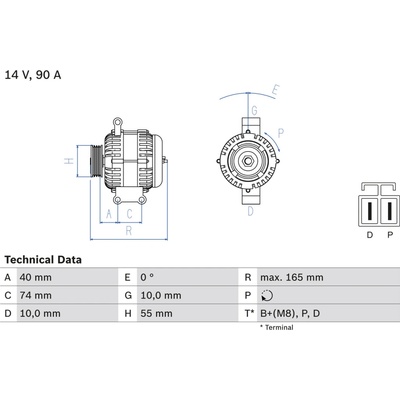 Alternátor BOSCH 0 986 080 320