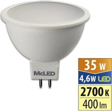 McLED LED GU5.3, 12V, 4,6W, 2700K, 400lm