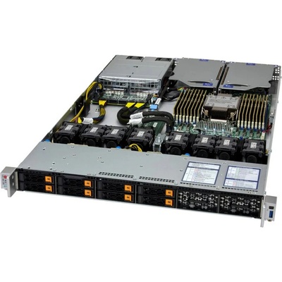 Barebone сървър SuperMicro CloudDC SuperServer SYS-112C-TN, 16x DDR5, без твърд диск, 1x 1GbE LAN, 2x USB 3.2 Gen 1, Mini-DP, без ОС, 1U (SYS-112C-TN)