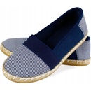 Espadrilky nazouvací tmavě modré proužky bílé