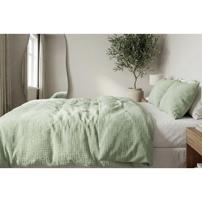 Darré Celoroční mušelínové povlečení Salvia GOTS 140x200 70x90 – Zbozi.Blesk.cz