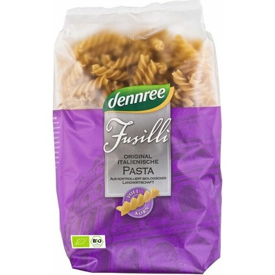 Dennree Fusilli celozrnné z tvrdé pšenice bio 0,5 kg