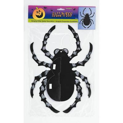 UNIQUE Dekorace pavouk HALLOWEEN 35 cm