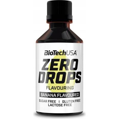 BioTech Zero Drops 50 ml Príchuťové kvapky - Banán