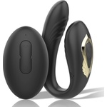 IBIZA Rotating Dual Vibrator Black