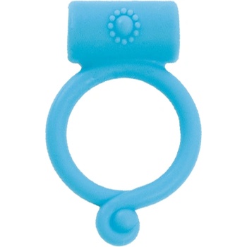 Image 1 of Sensual Вибриращ пенис ринг със сменяеми батерии "love blue ring