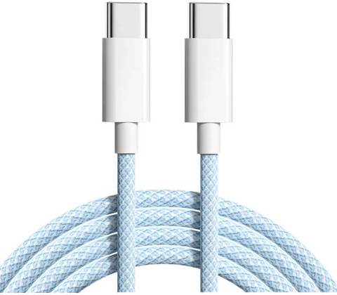 SES 15784 USB-C - Lightning, 1m, modrý