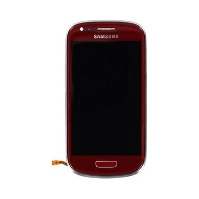 LCD Displej + Dotykové sklo + Přední kryt Samsung i8190 Galaxy S3mini Red