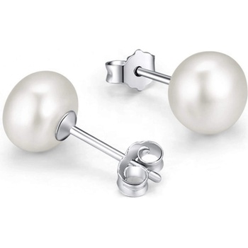 Silenti Jewelry Сребърни обеци "Перла