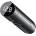 Baseus Energy Column Pro Bluetooth FM Transmitter (CDNL000014) - блутут FM трансмитер и зарядно за кола за мобилни устройства (тъмносив)