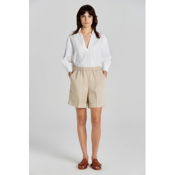Gant šortky REL LINEN BLEND PULL ON SHORTS žlutá