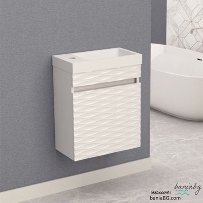 Inter Ceramic Долен конзолен pvc шкаф за баня icp 3945