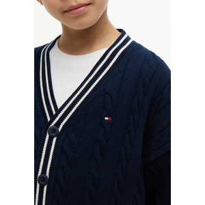 Tommy Hilfiger жилетка за деца от памук (KB0KB10491.128.176.9BY2)
