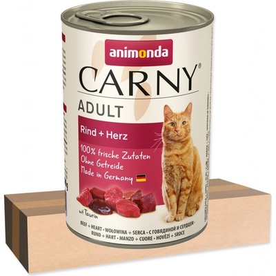 Animonda Carny Adult hovädzie a srdiečka 6 x 400 g