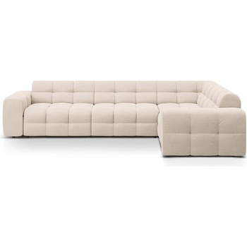 Micadoni Бежов ъглов диван (десен ъгъл/L форма) Kendal - Micadoni (MIC_RC_L_137_F1_KENDAL1)