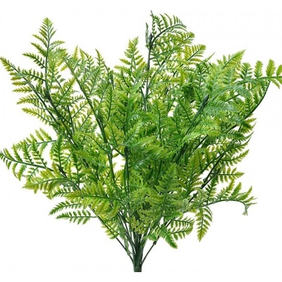 Umělá rostlina trs žluto-zelené kapradiny – 56 cm
