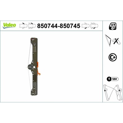 Mechanizmus zdvíhania okna VALEO 850745
