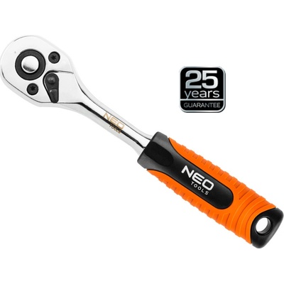 NEO TOOLS 08-504 ráčna 1/4" s pojistkou a přepínací páčkou