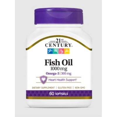 21st Century Fish Oil 1000mg - Омега 3 Рибено Масло | 60 sgels (9142)