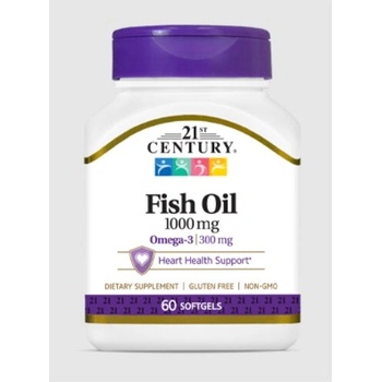 21st Century Fish Oil 1000mg - Омега 3 Рибено Масло | 60 sgels (9142)