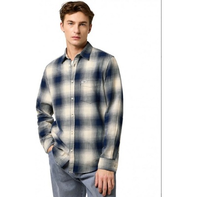 Wrangler košile indigo dusty blue
