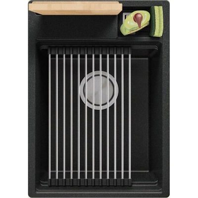 Твоят Стил Графитна гранитна кухненска мивка Осло 40 Премиум 380 x 530 мм