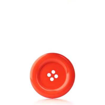 Pro Háčkování Knoflík kulatý plast 30 mm, sytě oranžový