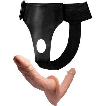 ostatní Носим колан с двустранно самозадържащ се реалистичен дилдо